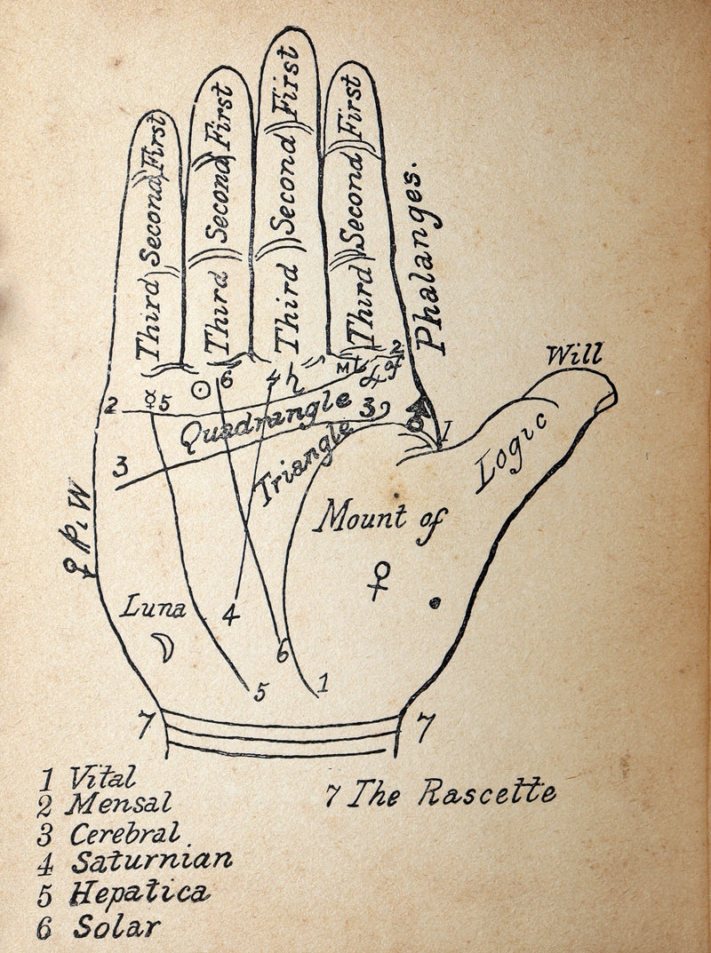 1890 Scarce Book - Character and Fortune. ABC Guide to Palmistry by Paul Bello