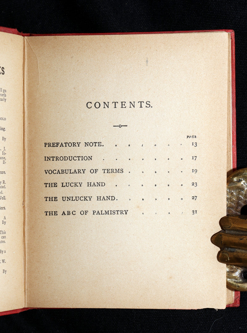 1890 Scarce Book - Character and Fortune. ABC Guide to Palmistry by Paul Bello