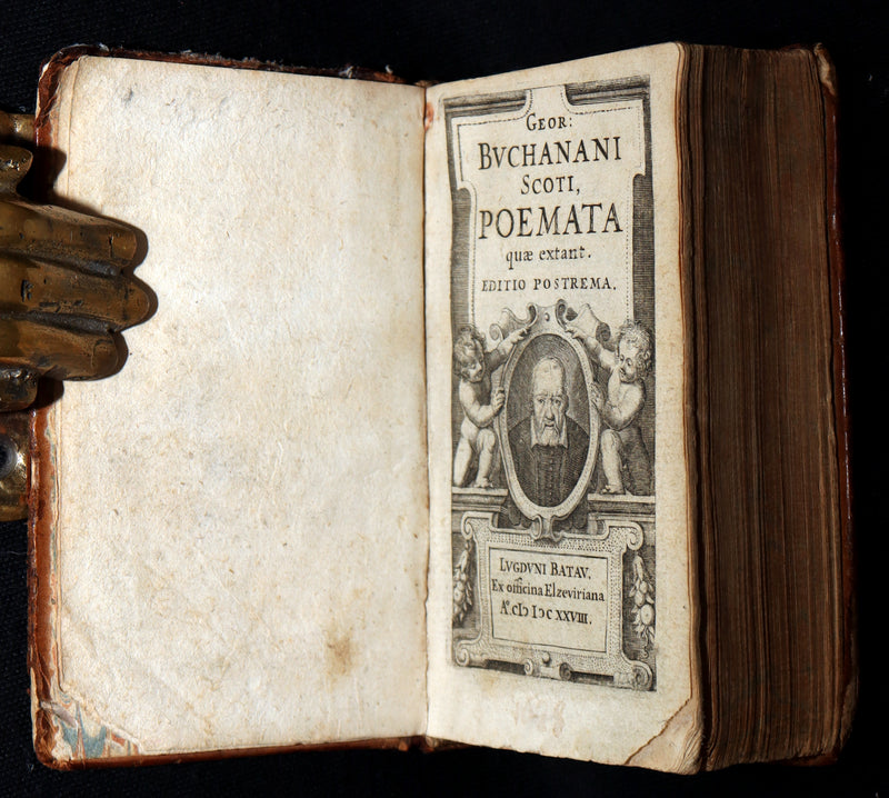 1628 Rare Book - Georgii Buchanani - Scottish Poems by George Buchanan