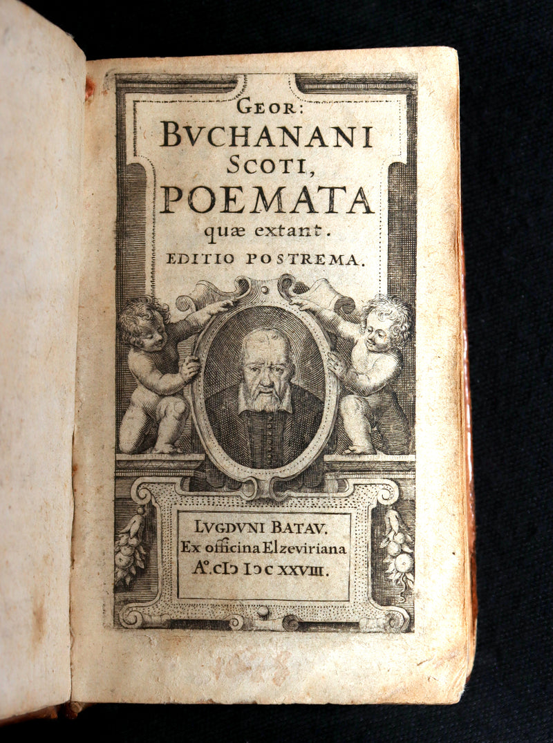 1628 Rare Book - Georgii Buchanani - Scottish Poems by George Buchanan