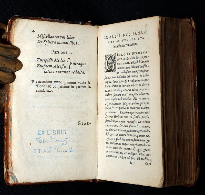 1628 Rare Book - Georgii Buchanani - Scottish Poems by George Buchanan