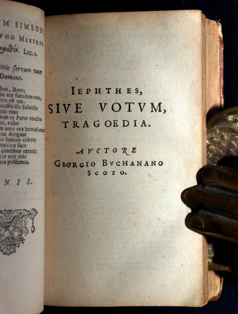 1628 Rare Book - Georgii Buchanani - Scottish Poems by George Buchanan