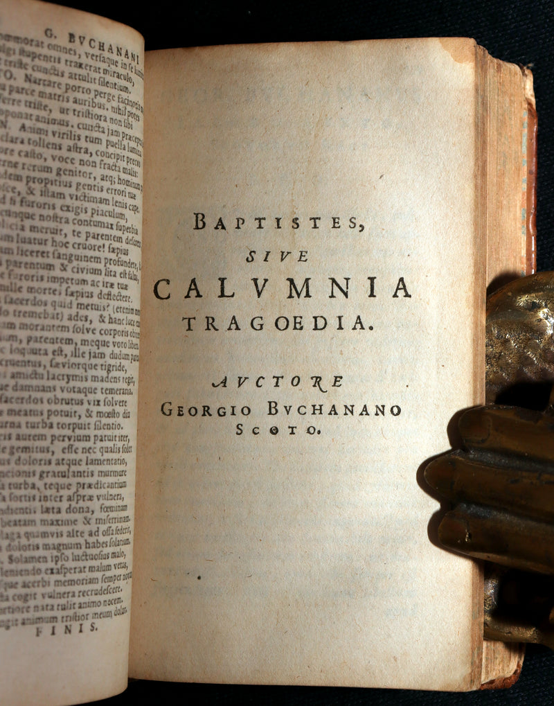 1628 Rare Book - Georgii Buchanani - Scottish Poems by George Buchanan