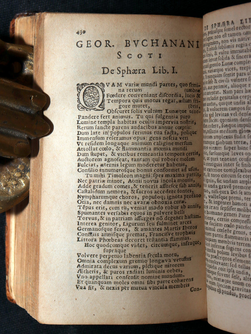 1628 Rare Book - Georgii Buchanani - Scottish Poems by George Buchanan