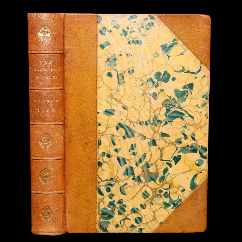 1894 Rare First Edition - The Yellow Fairy Book by Andrew Lang, Illustrated