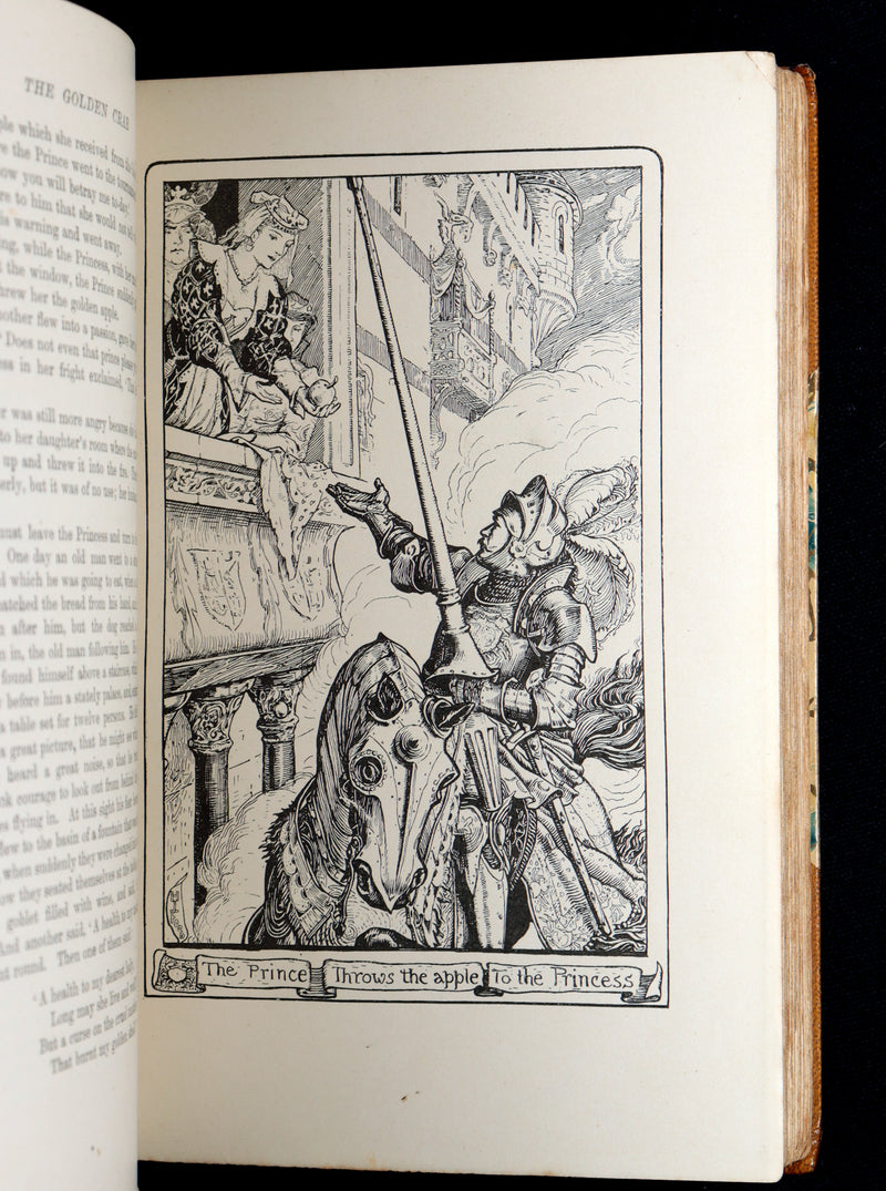 1894 Rare First Edition - The Yellow Fairy Book by Andrew Lang, Illustrated