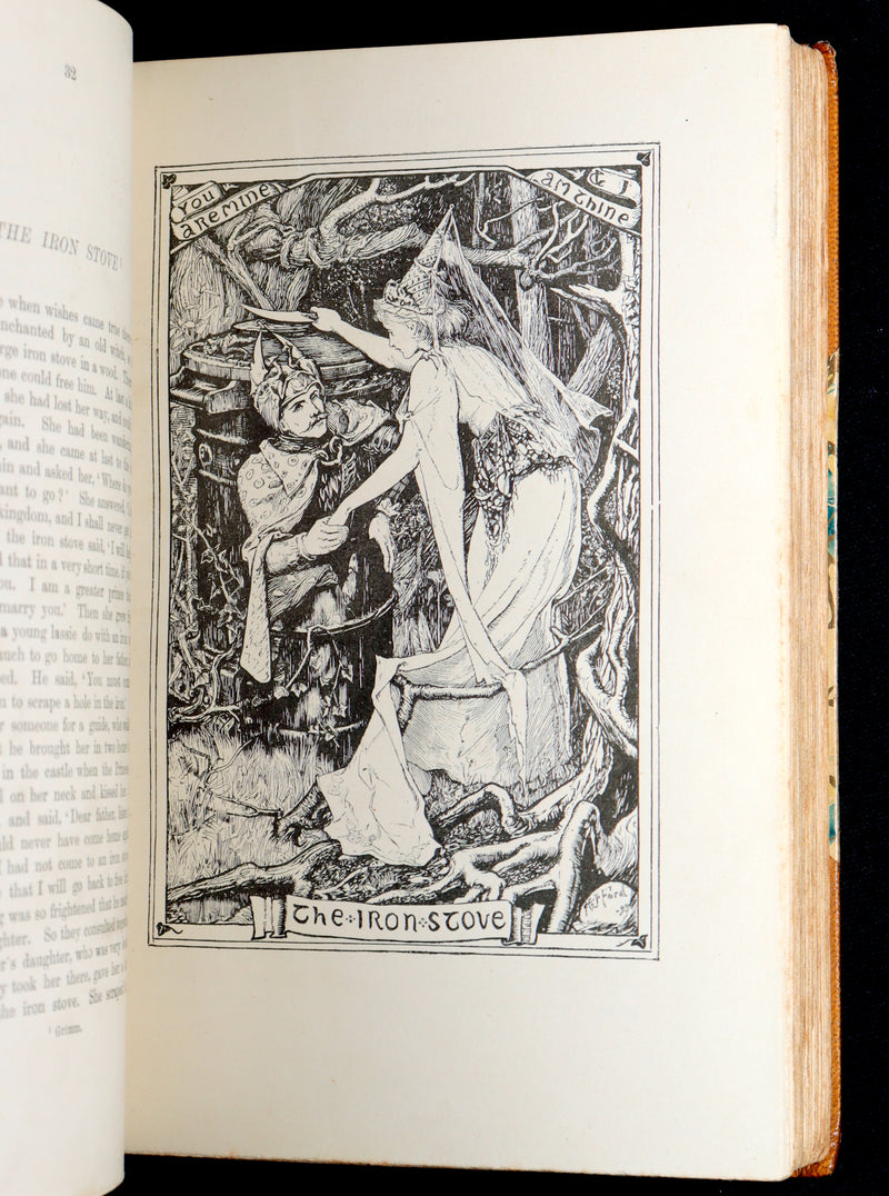 1894 Rare First Edition - The Yellow Fairy Book by Andrew Lang, Illustrated