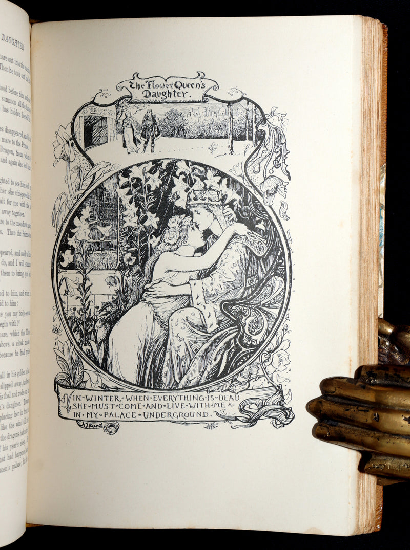 1894 Rare First Edition - The Yellow Fairy Book by Andrew Lang, Illustrated