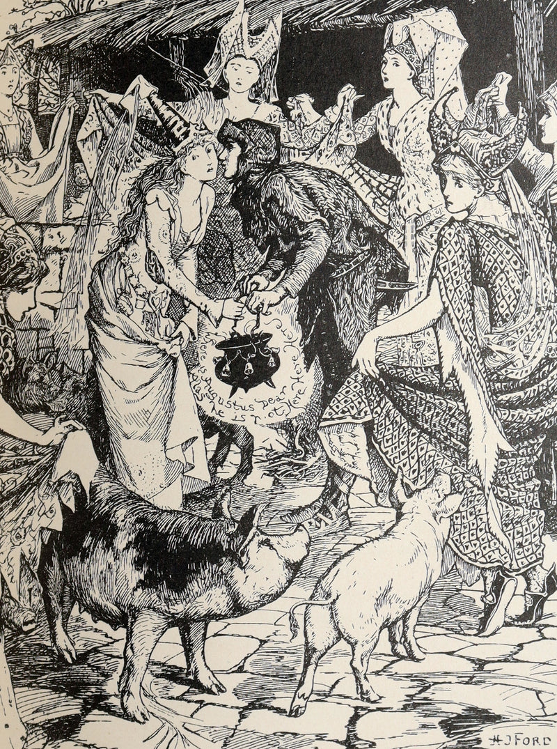1894 Rare First Edition - The Yellow Fairy Book by Andrew Lang, Illustrated