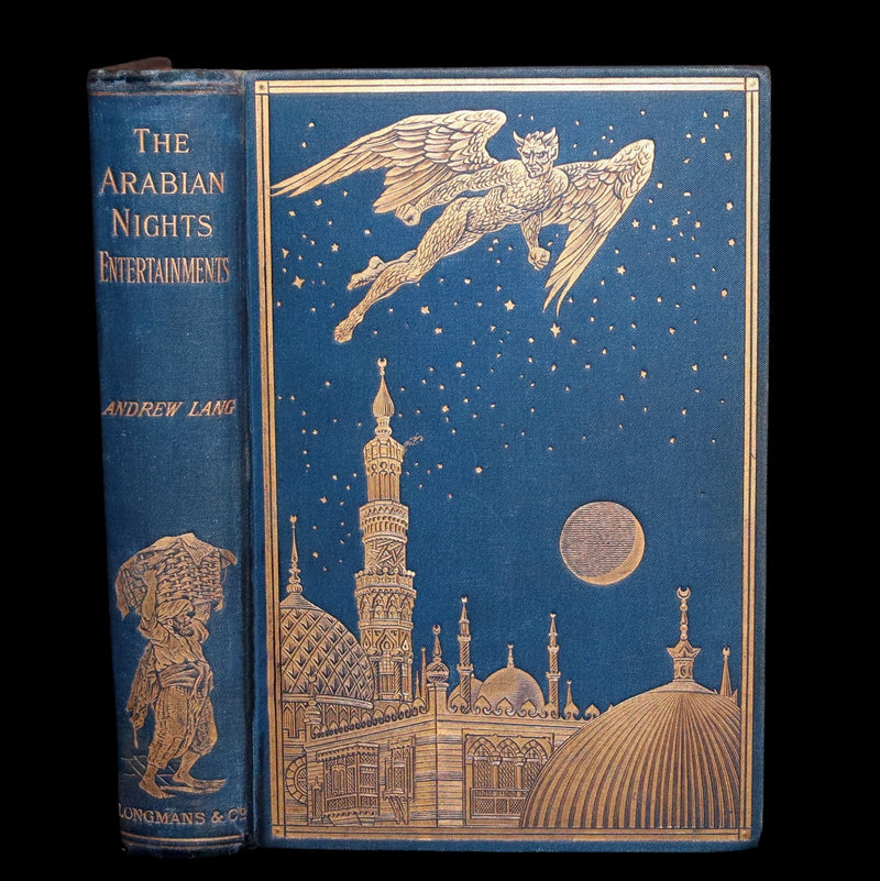 1898 Rare First Edition - The Arabian Nights by Andrew Lang, Illustrated