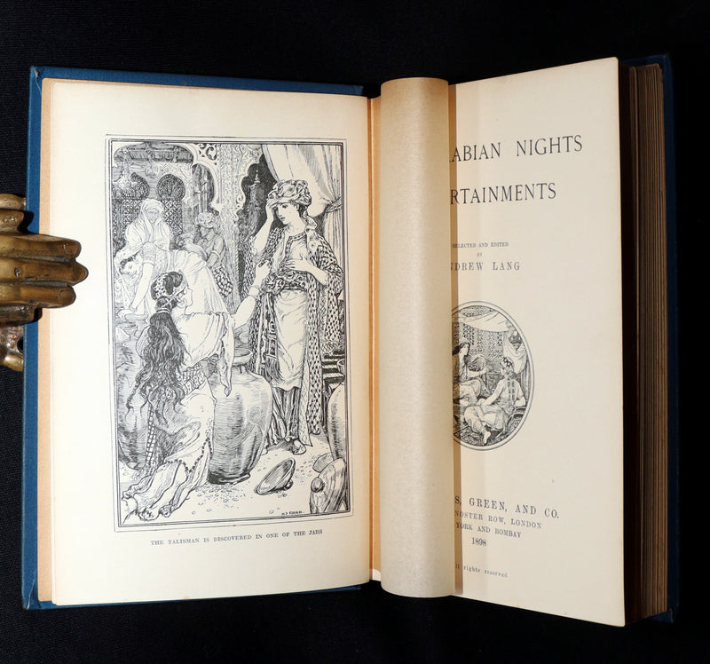 1898 Rare First Edition - The Arabian Nights by Andrew Lang, Illustrated