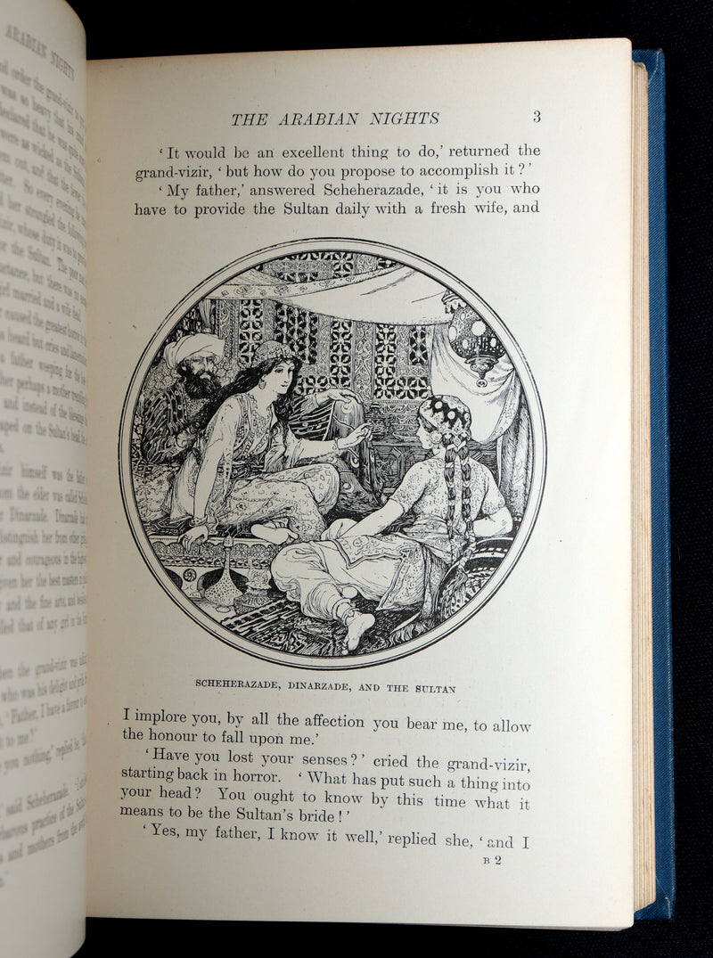 1898 Rare First Edition - The Arabian Nights by Andrew Lang, Illustrated