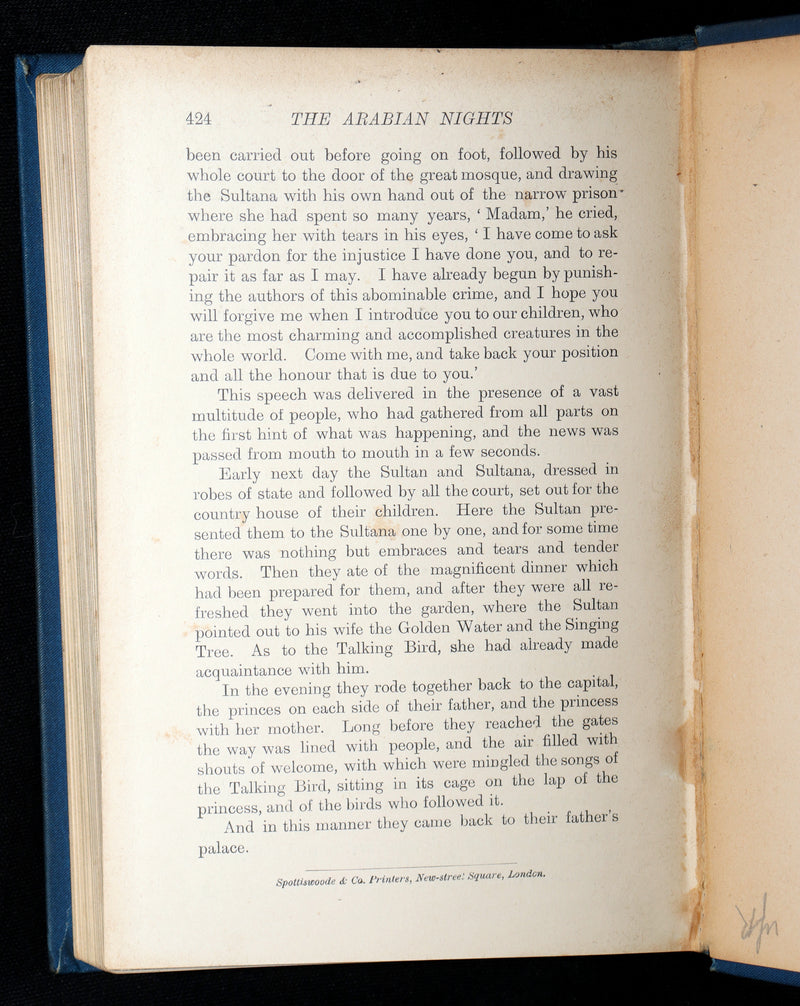 1898 Rare First Edition - The Arabian Nights by Andrew Lang, Illustrated