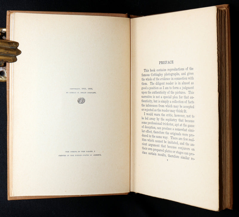 1922 First Edition -The Coming of the (Cottingley) Fairies by Arthur Conan Doyle