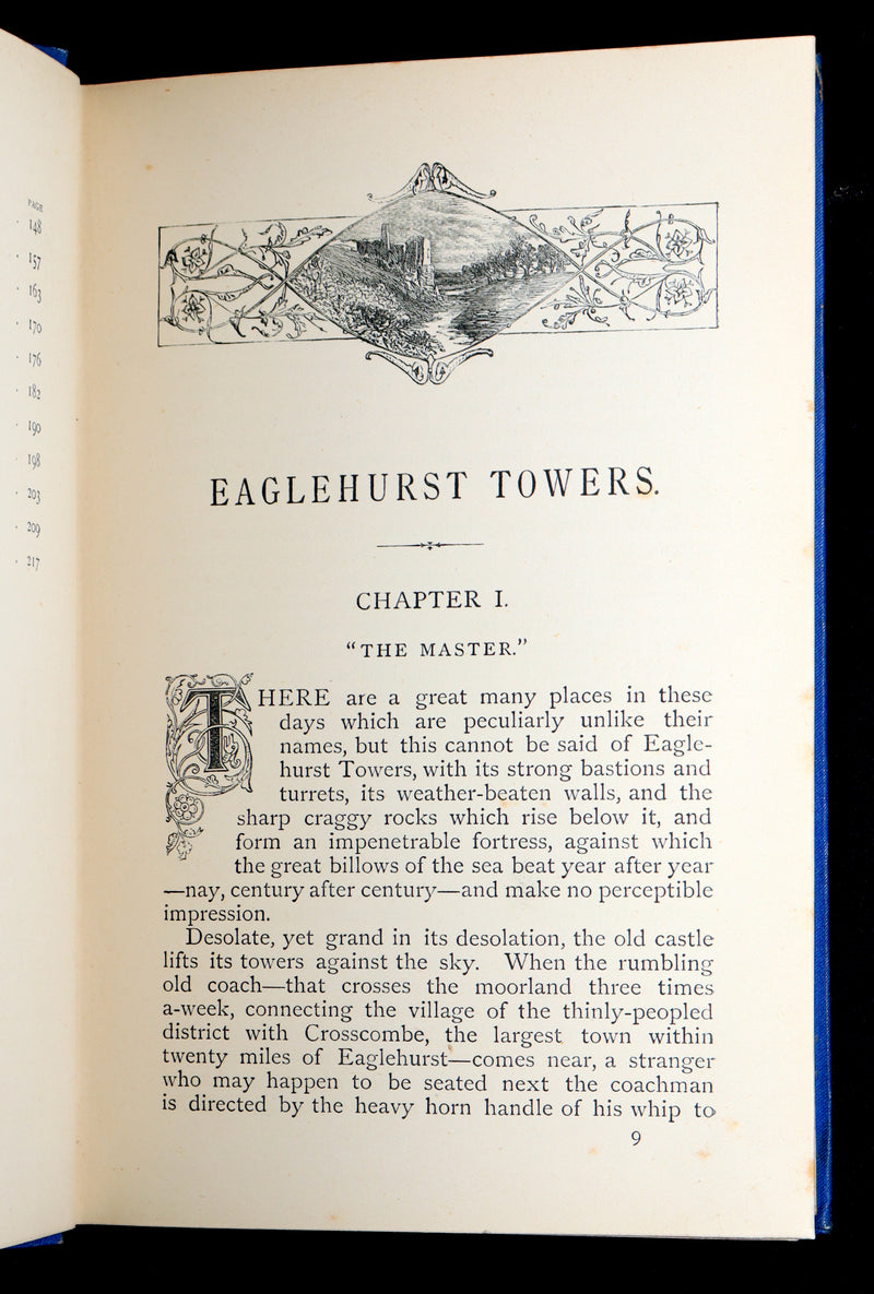 1890 Scarce First Edition - Eaglehurst Towers by Emma Marshall, Illustrated