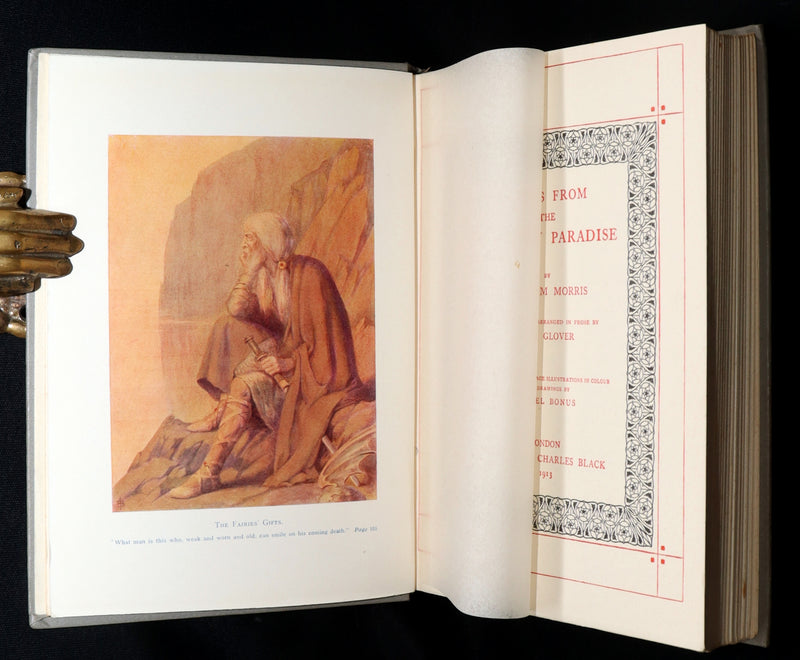 1913 Rare Book - Tales From The Earthly Paradise by William Morris, Illustrated