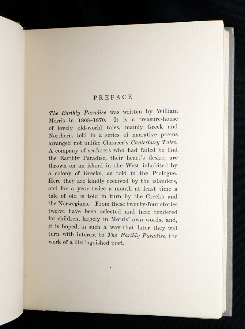 1913 Rare Book - Tales From The Earthly Paradise by William Morris, Illustrated