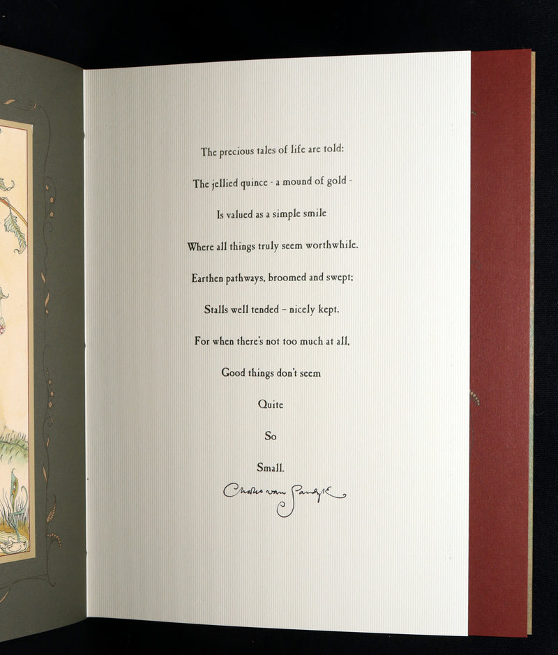 2009 Scarce Signed First Edition - The Fairy Market by Charles van Sandwyk