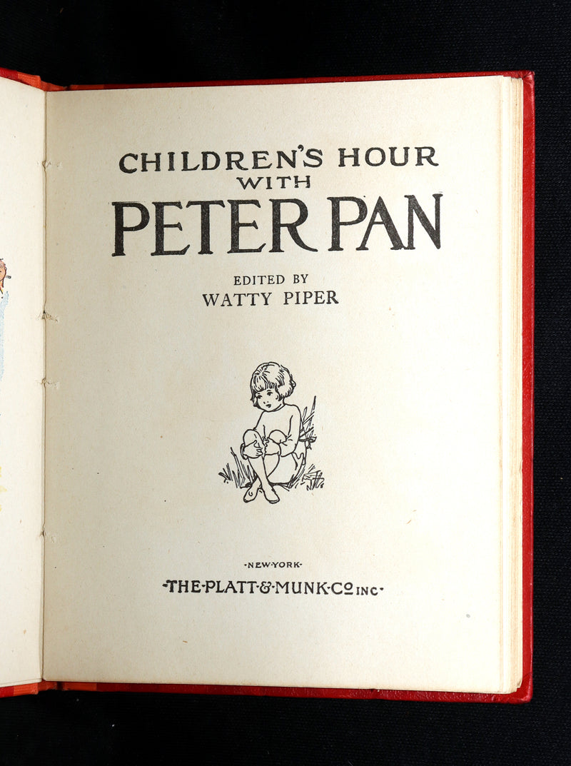 1922 First Edition Illustrated by Ruth Wood - Children’s Hour with Peter Pan
