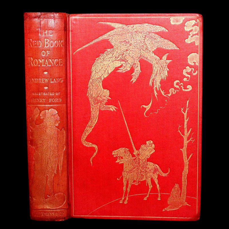 1905 First Edition - The Red Romance Book by Andrew Lang, Illustrated by HJ Ford