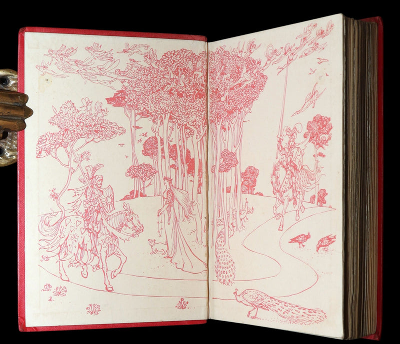 1905 First Edition - The Red Romance Book by Andrew Lang, Illustrated by HJ Ford