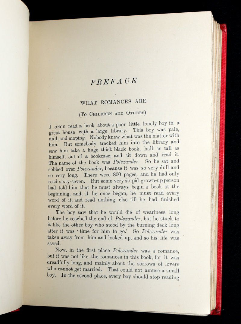 1905 First Edition - The Red Romance Book by Andrew Lang, Illustrated by HJ Ford