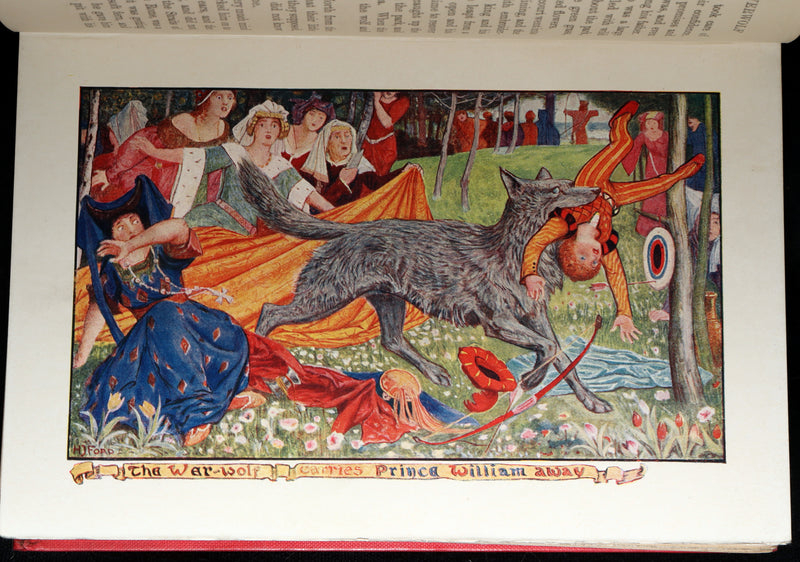 1905 First Edition - The Red Romance Book by Andrew Lang, Illustrated by HJ Ford