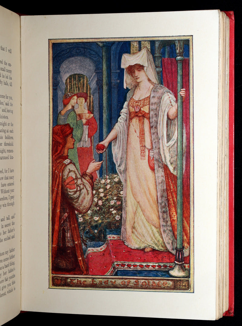 1905 First Edition - The Red Romance Book by Andrew Lang, Illustrated by HJ Ford