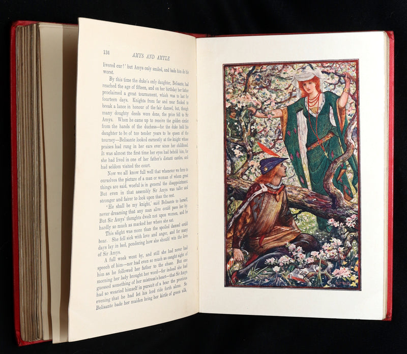 1905 First Edition - The Red Romance Book by Andrew Lang, Illustrated by HJ Ford