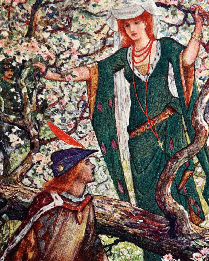 1905 First Edition - The Red Romance Book by Andrew Lang, Illustrated by HJ Ford