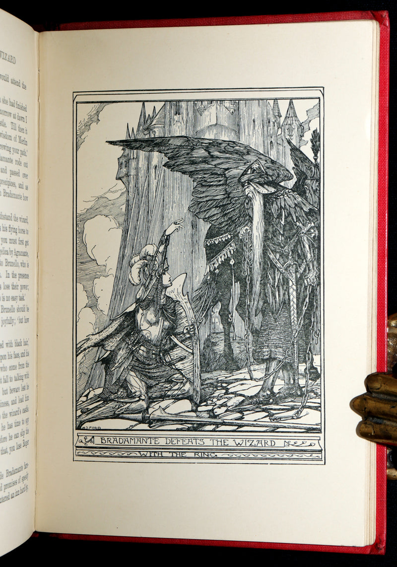 1905 First Edition - The Red Romance Book by Andrew Lang, Illustrated by HJ Ford