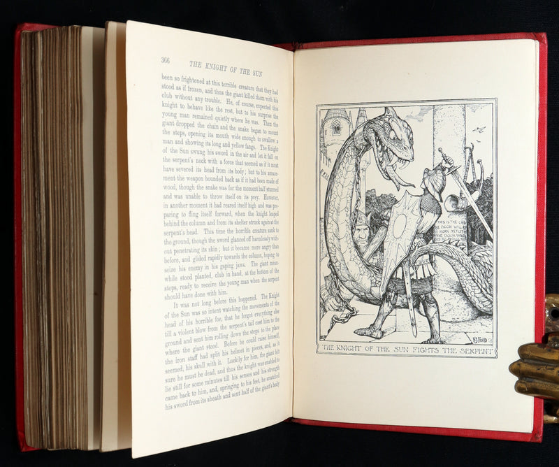 1905 First Edition - The Red Romance Book by Andrew Lang, Illustrated by HJ Ford