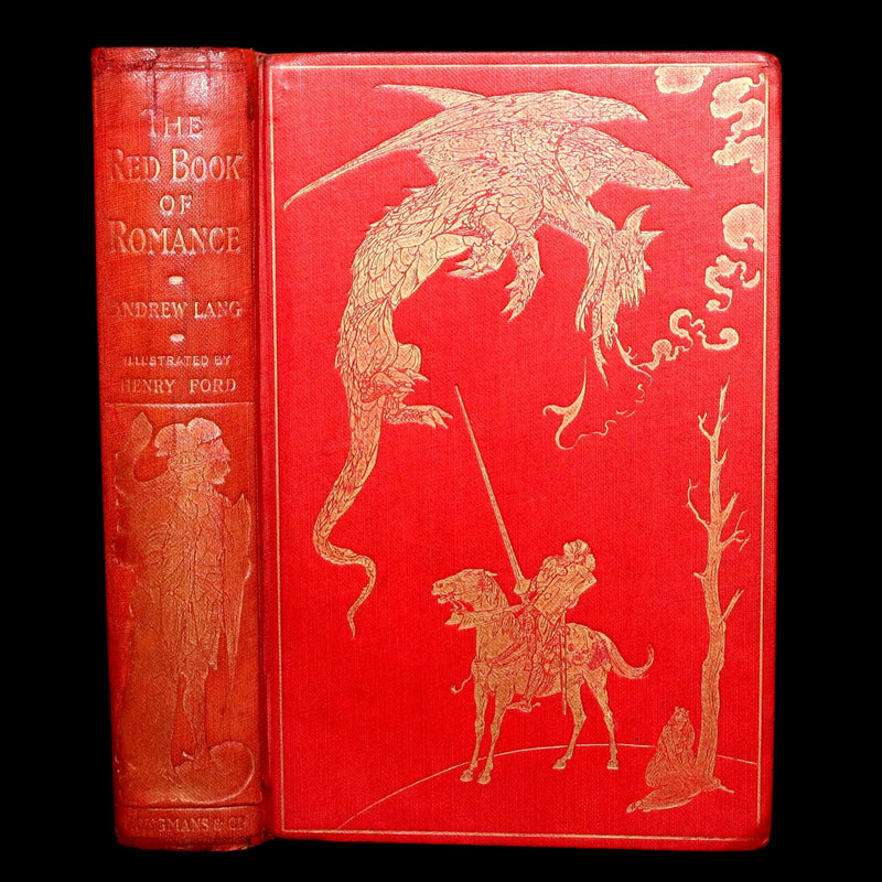 1905 First Edition - The Red Romance Book by Andrew Lang, Illustrated by HJ Ford