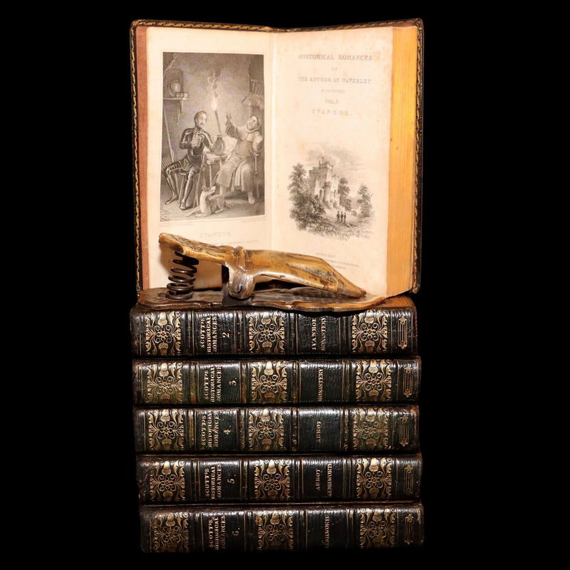 1824 Rare Book Set - Sir Walter Scott’s Historical Romances, Ivanhoe, etc.