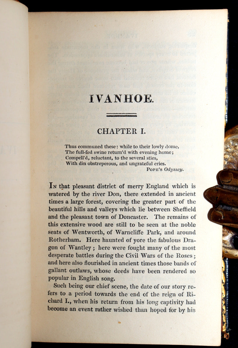 1824 Rare Book Set - Sir Walter Scott’s Historical Romances, Ivanhoe, etc.