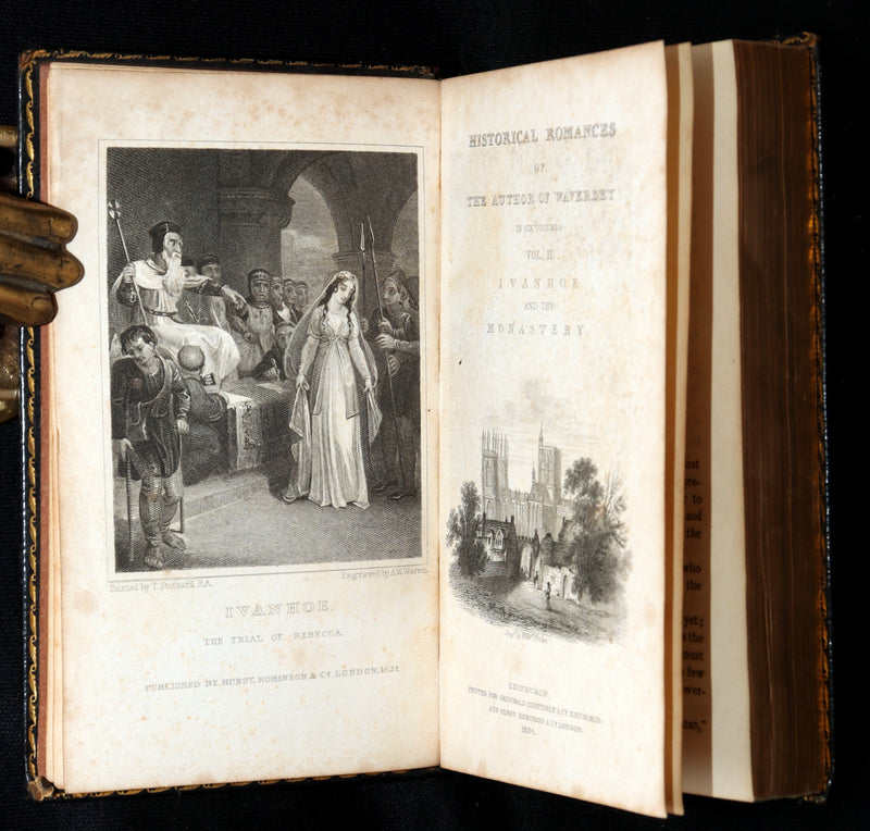 1824 Rare Book Set - Sir Walter Scott’s Historical Romances, Ivanhoe, etc.