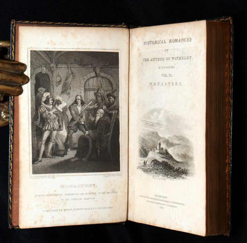 1824 Rare Book Set - Sir Walter Scott’s Historical Romances, Ivanhoe, etc.