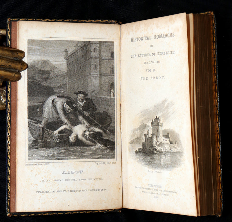 1824 Rare Book Set - Sir Walter Scott’s Historical Romances, Ivanhoe, etc.