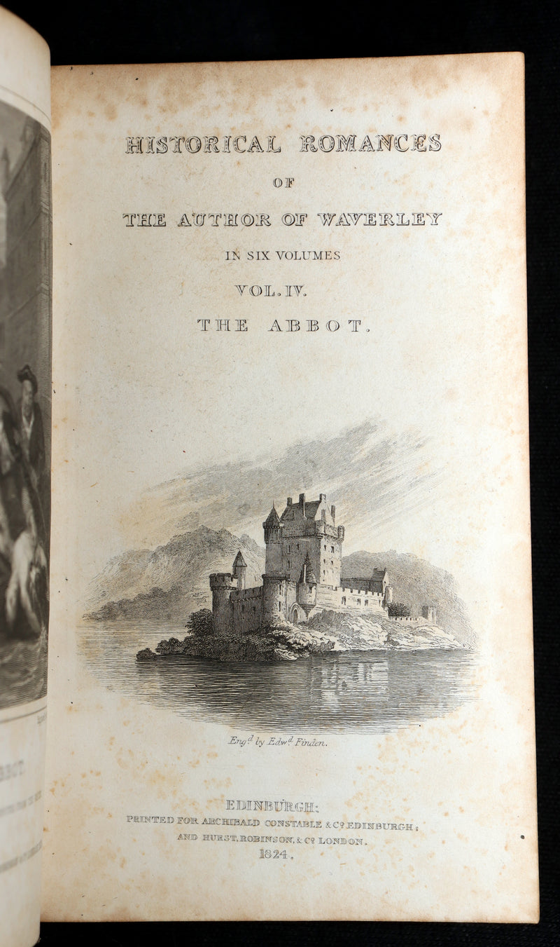 1824 Rare Book Set - Sir Walter Scott’s Historical Romances, Ivanhoe, etc.