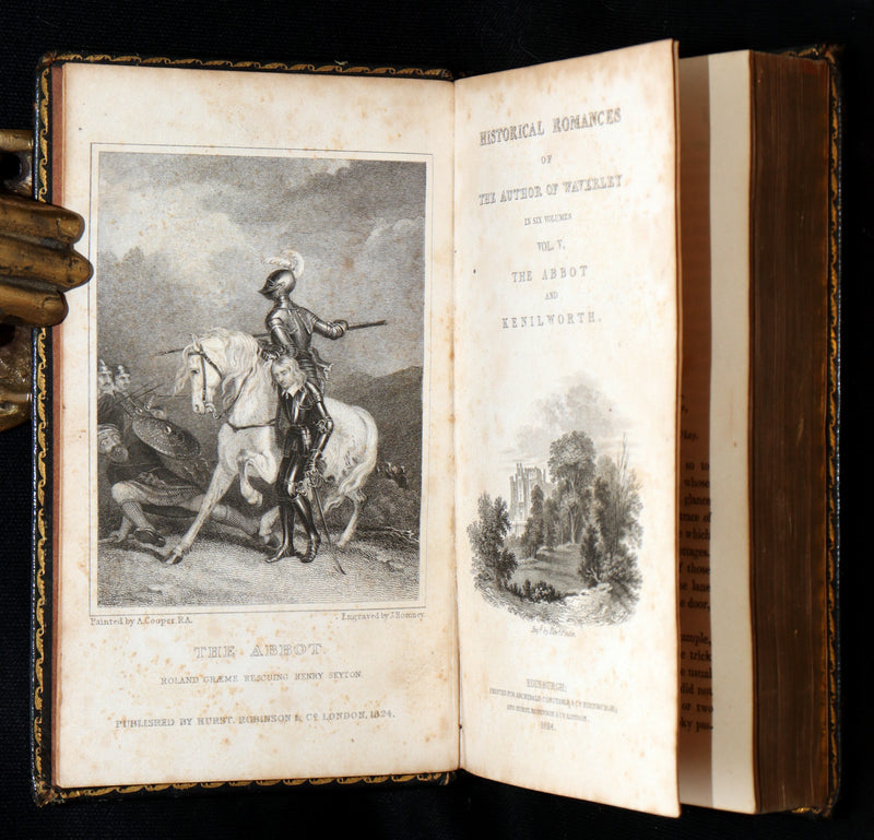 1824 Rare Book Set - Sir Walter Scott’s Historical Romances, Ivanhoe, etc.