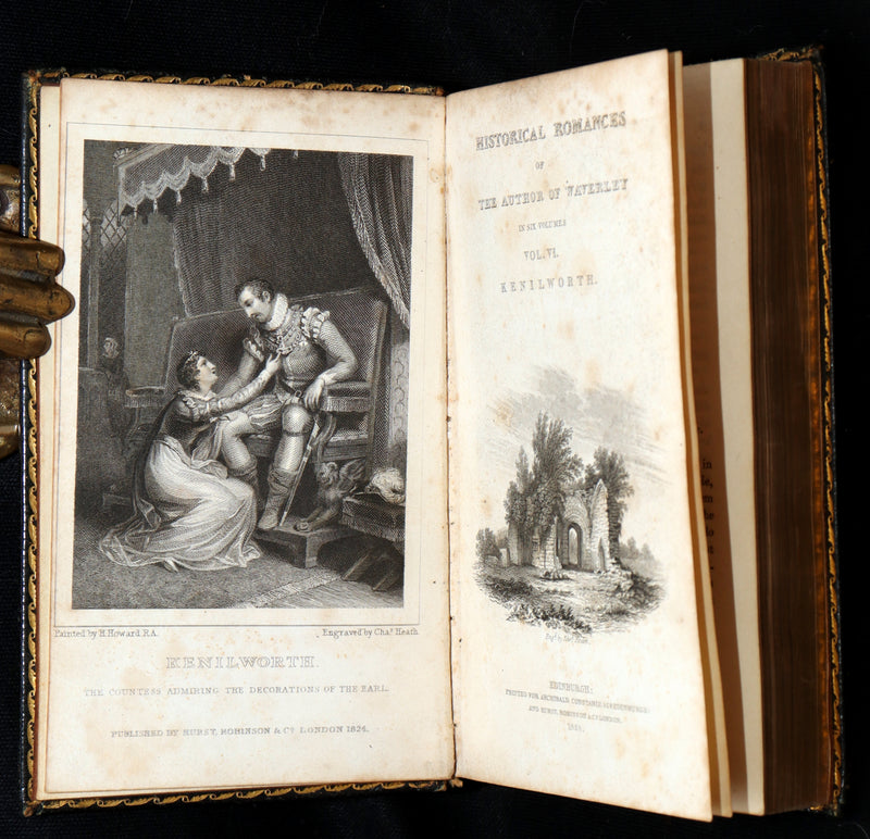 1824 Rare Book Set - Sir Walter Scott’s Historical Romances, Ivanhoe, etc.