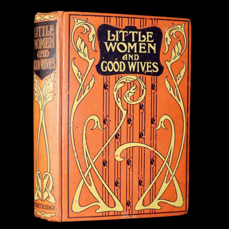 1910 Rare Art Nouveau Binding - Little Women and Good Wives by Louisa M. Alcott