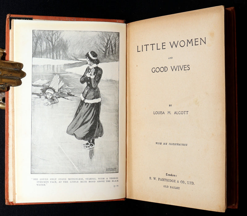 1910 Rare Art Nouveau Binding - Little Women and Good Wives by Louisa M. Alcott