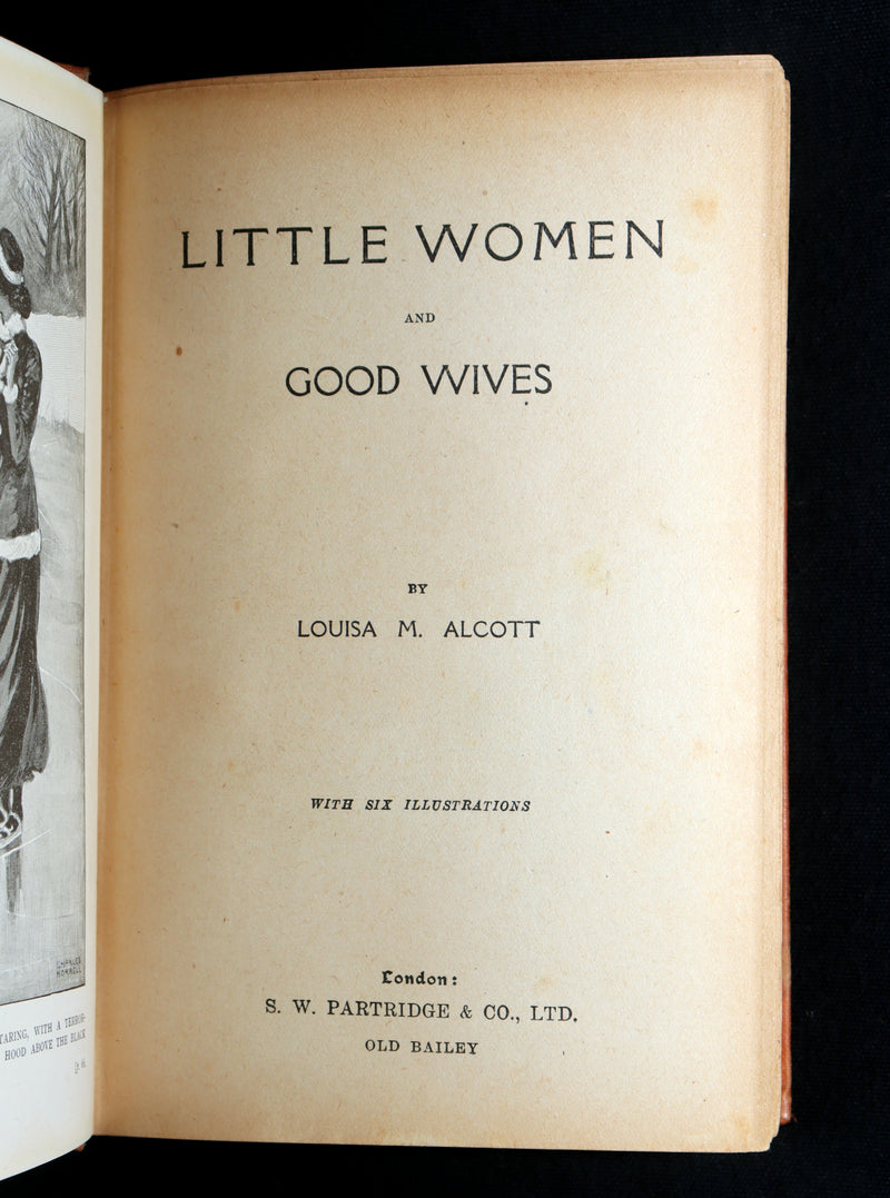 1910 Rare Art Nouveau Binding - Little Women and Good Wives by Louisa M. Alcott