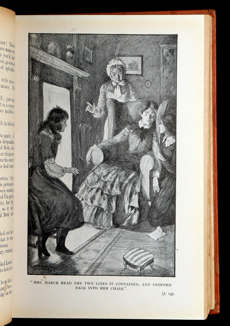 1910 Rare Art Nouveau Binding - Little Women and Good Wives by Louisa M. Alcott
