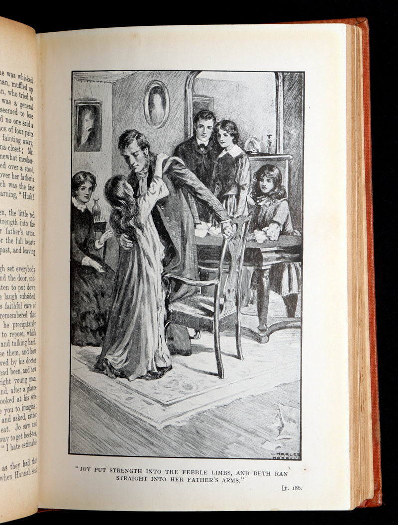 1910 Rare Art Nouveau Binding - Little Women and Good Wives by Louisa M. Alcott