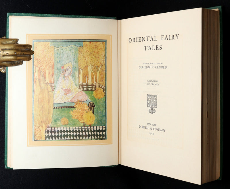 1923 Rare Book - Oriental Fairy Tales Illustrated by Rie Cramer