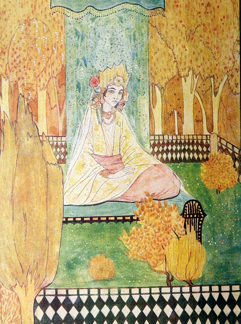 1923 Rare Book - Oriental Fairy Tales Illustrated by Rie Cramer