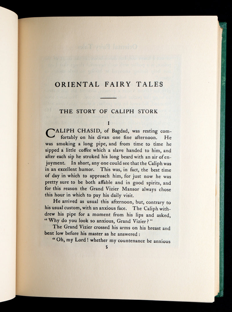 1923 Rare Book - Oriental Fairy Tales Illustrated by Rie Cramer