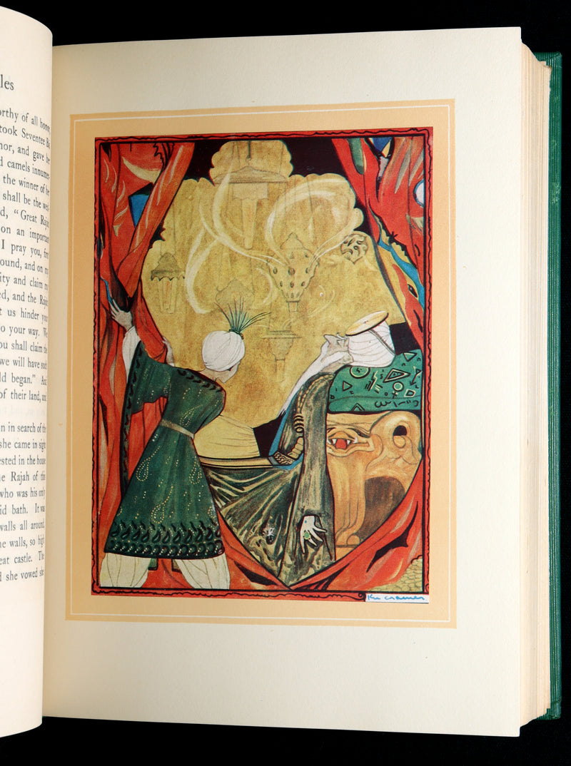 1923 Rare Book - Oriental Fairy Tales Illustrated by Rie Cramer